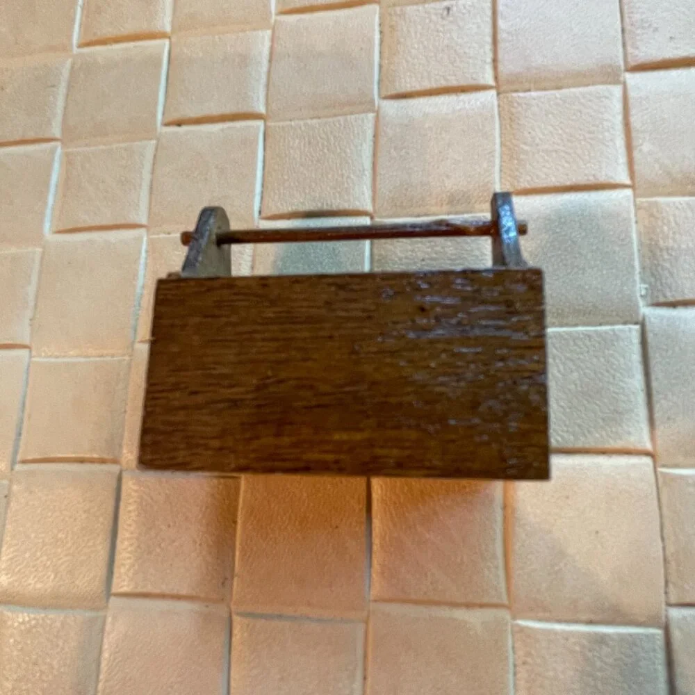 Miniature Dollhouse Wooden Vintage Milk Carrier
